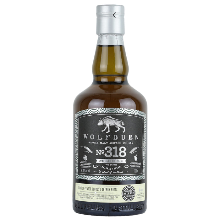 Wolfburn Small Batch 318 7 Year Lightly Peated 1st Fill Sherry Single Malt Scotch
